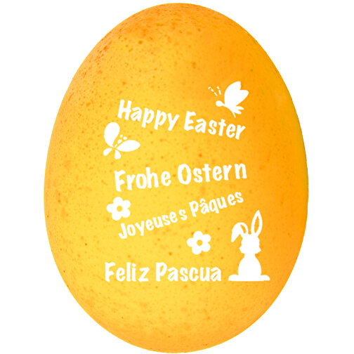 Happy Egg Frohe Ostern - Gelb , gelb, 5,70cm (Höhe), Bild 1