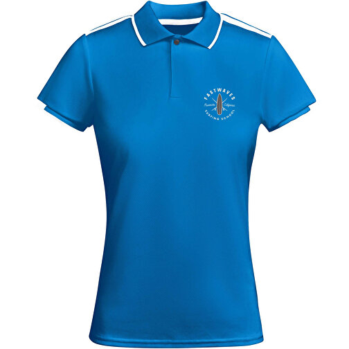 Tamil Sport Poloshirt Für Damen , royalblau / weiß, Piqué Strick mit Cool Fit Finish 50% Recyceltes Polyester, 50% Polyester, 140 g/m2, M, , Bild 2