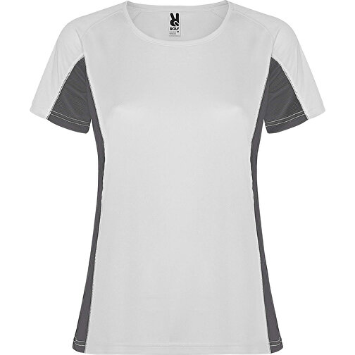 Shanghai Sport T-Shirt Für Damen , weiss / dark lead, Mesh mit Cool Fit Finish 100% Polyester, 140 g/m2, Contrast fabric, Mesh mit Cool Fit Finish 100% Polyester, 140 g/m2, S, , Bild 1