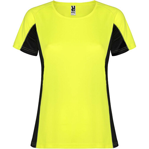 Shanghai Sport T-Shirt Für Damen , fluor yellow / schwarz, Mesh mit Cool Fit Finish 100% Polyester, 140 g/m2, Contrast fabric, Mesh mit Cool Fit Finish 100% Polyester, 140 g/m2, XL, , Bild 1