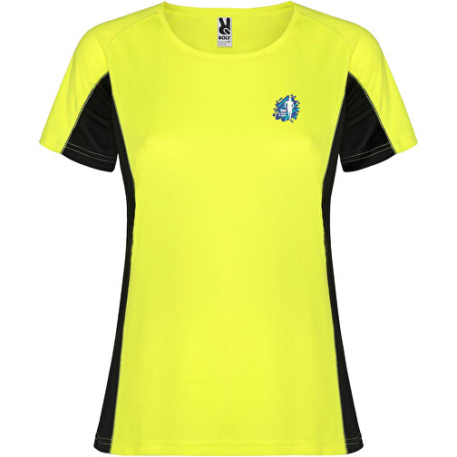 Shanghai Sport T-Shirt Für Damen , fluor yellow / schwarz, Mesh mit Cool Fit Finish 100% Polyester, 140 g/m2, Contrast fabric, Mesh mit Cool Fit Finish 100% Polyester, 140 g/m2, XL, , Bild 2