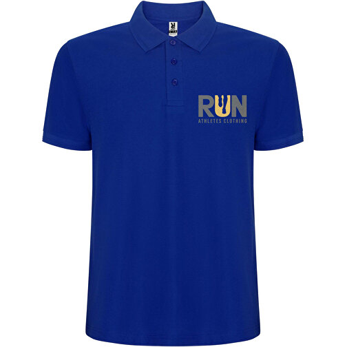 Pegaso Premium Poloshirt Für Herren , blau, Piqué Strick 60% Baumwolle, 40% Polyester, 190 g/m2, 3XL, , Bild 2