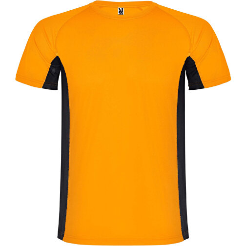 Shanghai Sport T-Shirt Für Herren , fluor orange / schwarz, Mesh mit Cool Fit Finish 100% Polyester, 140 g/m2, Contrast fabric, Mesh mit Cool Fit Finish 100% Polyester, 140 g/m2, XL, , Bild 1