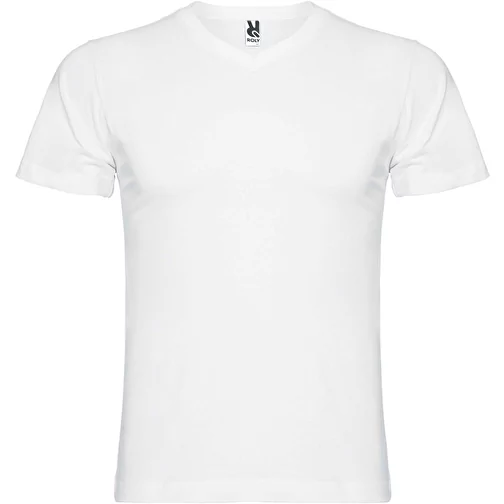 Camiseta de cuello de pico de manga corta para hombre 'Samoyedo', Imagen 1