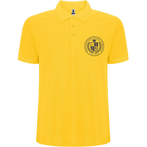 Pegaso Premium Poloshirt Für Herren , gelb, Piqué Strick 60% Baumwolle, 40% Polyester, 190 g/m2, 4XL, , Bild 2