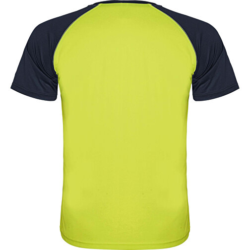 Indianapolis T-Shirt Unisex Aus Recyceltem Material , fluor yellow / navy blue, Mesh mit Cool Fit Finish 100% Polyester, 140 g/m2, L, , Bild 3