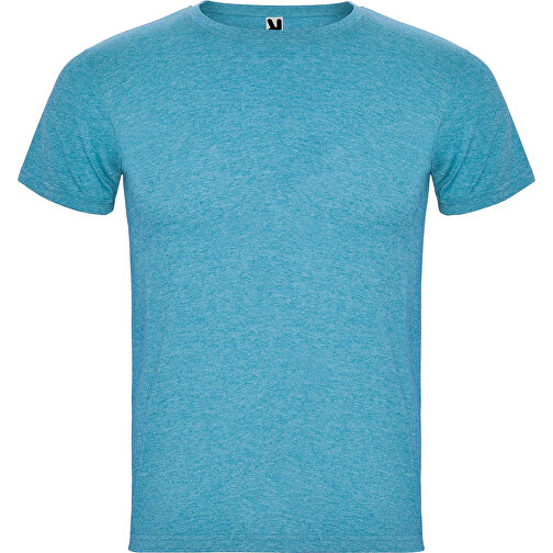 Fox T-Shirt Für Herren , heather turquoise, Single jersey Strick 65% Polyester, 35% Baumwolle, 150 g/m2, 2XL, , Bild 1