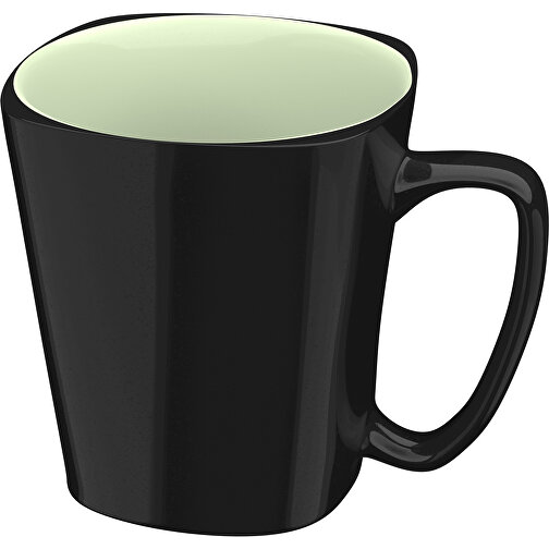 Rob Innen Farbig Aussen Schwarz 380ml , schwarz / mintgrün, New Bone China Porzellan, 10,00cm x 12,00cm (Höhe x Breite), Bild 1