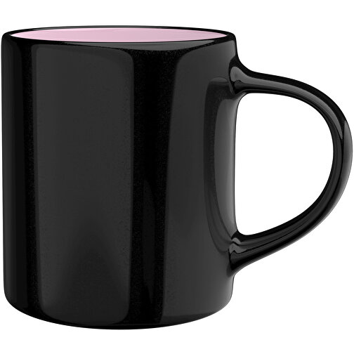 Master Innen Farbig Aussen Schwarz 320ml , schwarz / dunkelpink, New Bone China Porzellan, 9,00cm x 12,00cm (Höhe x Breite), Bild 1