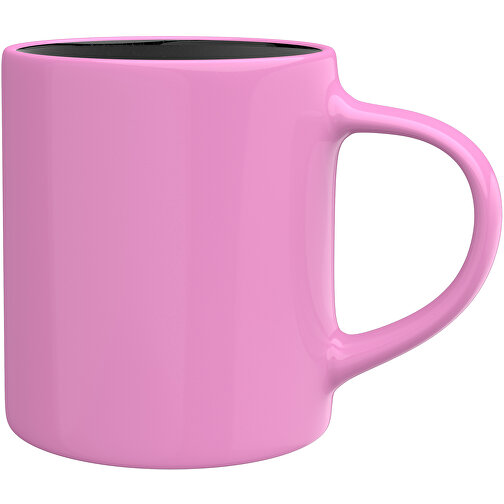 Master Aussen Farbig Innen Schwarz 320ml , rosa / schwarz, New Bone China Porzellan, 9,00cm x 12,00cm (Höhe x Breite), Bild 1