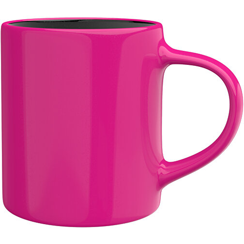 Master Aussen Farbig Innen Schwarz 320ml , pink / schwarz, New Bone China Porzellan, 9,00cm x 12,00cm (Höhe x Breite), Bild 1