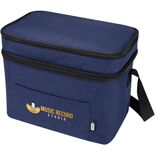 Tundra GRS RPET Kühltasche 13L , heather navy, GRS zertifiziertes recyceltes Polyester, 30,00cm x 25,00cm x 20,00cm (Länge x Höhe x Breite), Bild 2