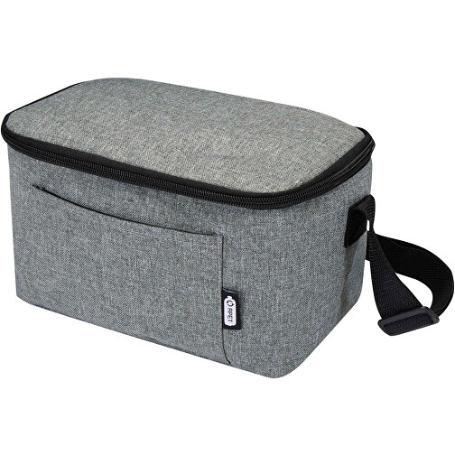 Tundra GRS RPET Kühltasche Für 6 Dosen 5L , heather grau, GRS zertifiziertes recyceltes Polyester, 25,00cm x 14,50cm x 15,50cm (Länge x Höhe x Breite), Bild 1