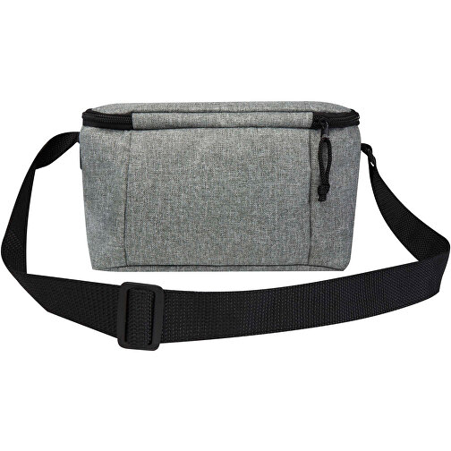 Tundra GRS RPET Kühltasche Für 6 Dosen 5L , heather grau, GRS zertifiziertes recyceltes Polyester, 25,00cm x 14,50cm x 15,50cm (Länge x Höhe x Breite), Bild 4