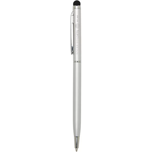 Ore aluminium ballpoint pen with stylus (blue ink), Obraz 4