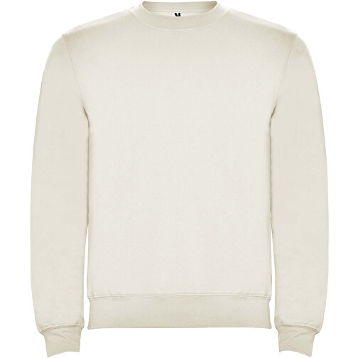 Clasica Sweatshirt Mit Rundhalsausschnitt Unisex , Vintage White, Strick 50% Baumwolle, 50% Polyester, 280 g/m2, 3XL, , Bild 1