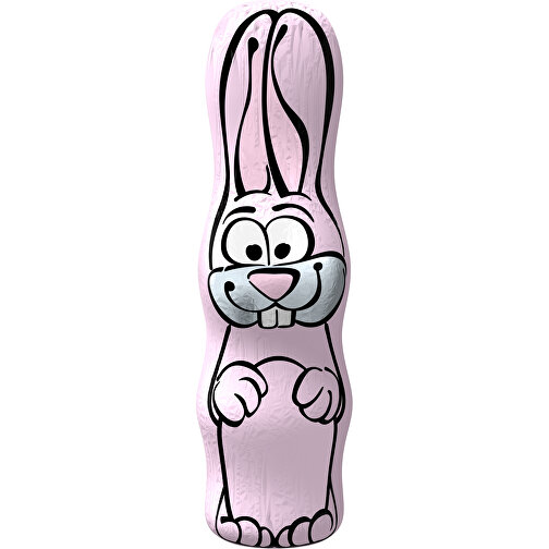 MAXI-Schoko-Osterhase , zartrosa, 4,50cm x 15,00cm (Länge x Breite), Bild 1