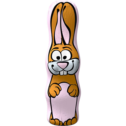 MAXI-Schoko-Osterhase , zartrosa, 4,50cm x 15,00cm (Länge x Breite), Bild 1