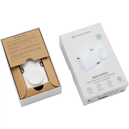 Urban Vitamin San Diego 20W PD RCS Powerbank & WatchCharger, blanc, Image 14