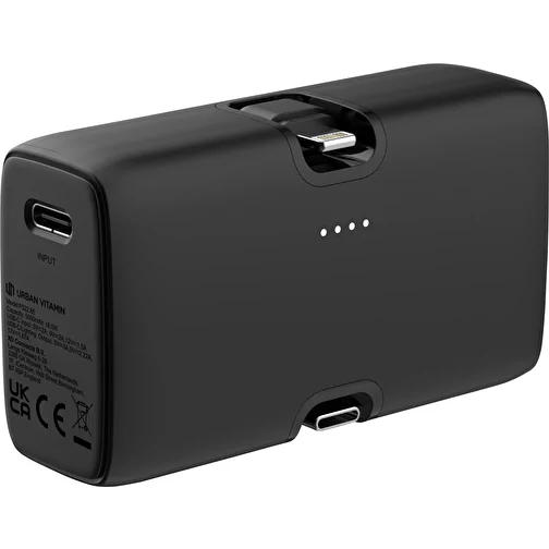 Urban Vitamin Los Angeles 20W Powerbank en plastique RCS rec., noir, Image 1