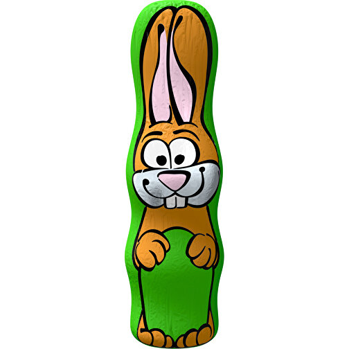 MAXI-Schoko-Osterhase , grasgrün, 4,50cm x 15,00cm (Länge x Breite), Bild 1