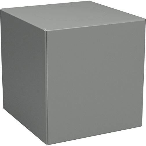 Taschentücher-Box 'Real Cube 100' , grau, Karton Simcote, GC2 300g/m2 0,55 micron, 11,50cm x 11,50cm x 11,50cm (Länge x Höhe x Breite), Bild 1