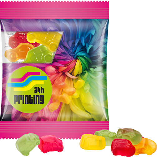 Minitüte, Trolli Fruchtgummi, 15 G , Trolli, Folie, 8,40cm x 7,00cm (Höhe x Breite), Bild 1