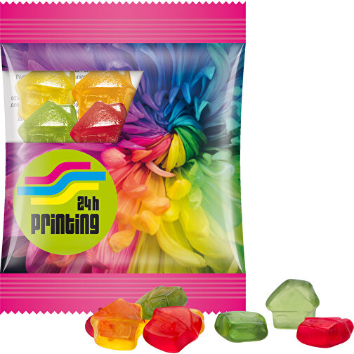 Minitüte, Trolli Fruchtgummi, 15 G , Trolli, Folie, 8,40cm x 7,00cm (Höhe x Breite), Bild 1