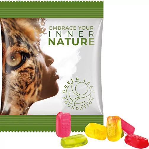 Mini-sachet, gomme aux fruits Trolli, 10 g, Image 1