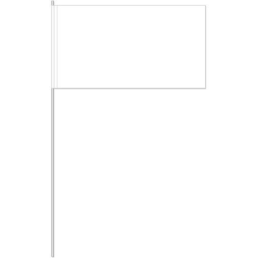 Dekofahne Weiß , Offsetpapier 80g/qm, 12,00cm x 40,00cm x 24,00cm (Länge x Höhe x Breite), Bild 1