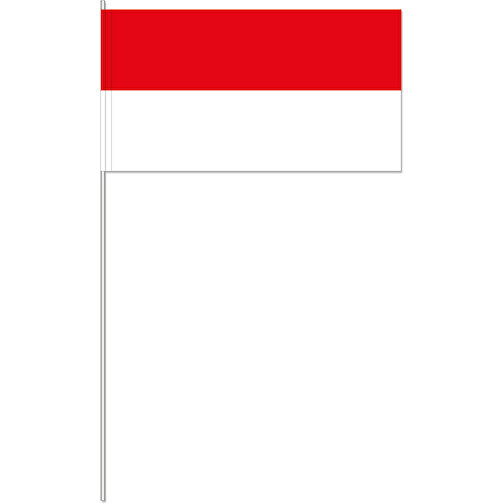 Dekofahne Rot/weiss , Offsetpapier 80g/qm, 12,00cm x 40,00cm x 24,00cm (Länge x Höhe x Breite), Bild 1