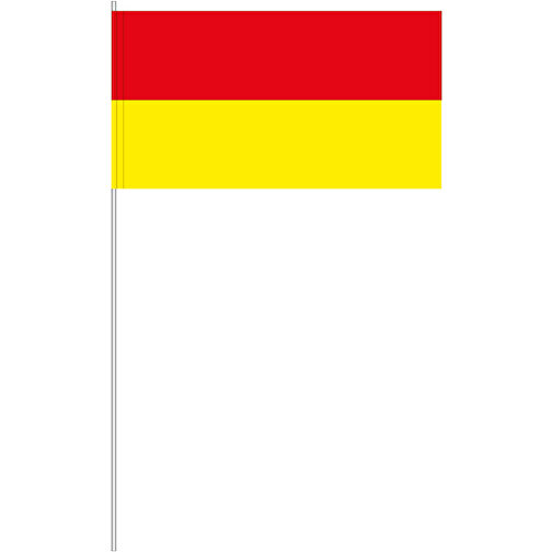 Dekofahne Rot/gelb , Offsetpapier 80g/qm, 12,00cm x 40,00cm x 24,00cm (Länge x Höhe x Breite), Bild 1
