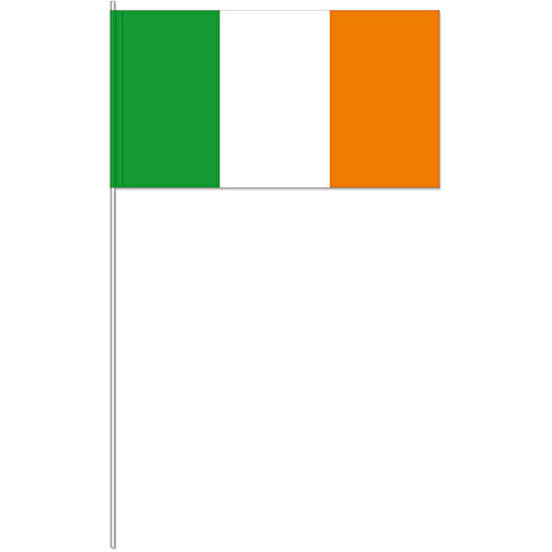 Dekofahne 'Irland' , Offsetpapier 80g/qm, 12,00cm x 40,00cm x 24,00cm (Länge x Höhe x Breite), Bild 1