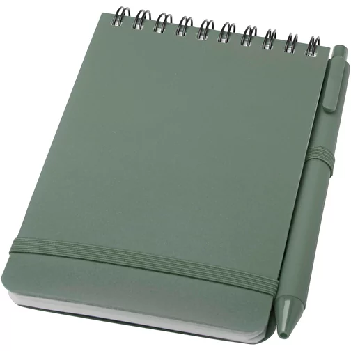 Thalaasa A6 recycled hardcover notesbog med kuglepen (sort refill), Billede 1