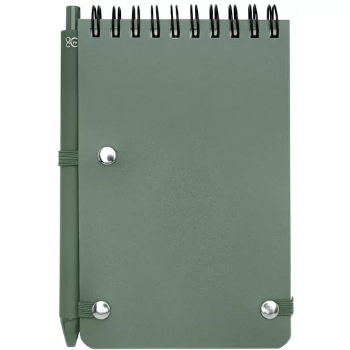 Thalaasa A6 recycled hardcover notesbog med kuglepen (sort refill), Billede 4