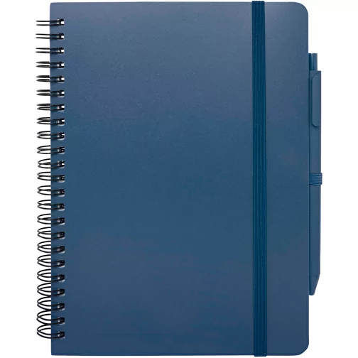 Thalaasa A5 recycled hardcover notesbog med kuglepen (sort refill), Billede 3