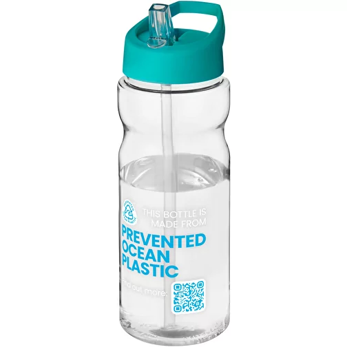 Borraccia sportiva H2O Active® Eco Base da 650 ml con coperchio con beccuccio, Immagine 2