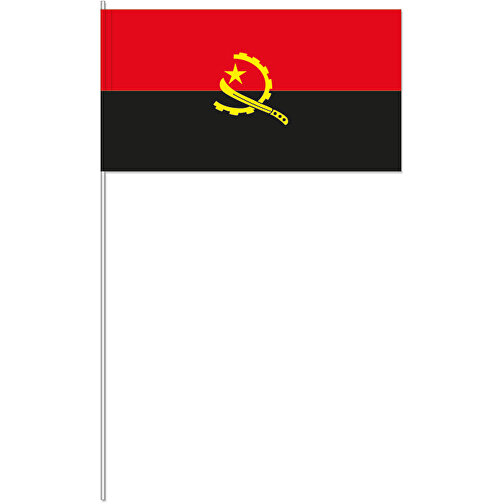 Dekofahne 'Angola' , Offsetpapier 80g/qm, 12,00cm x 40,00cm x 24,00cm (Länge x Höhe x Breite), Bild 1