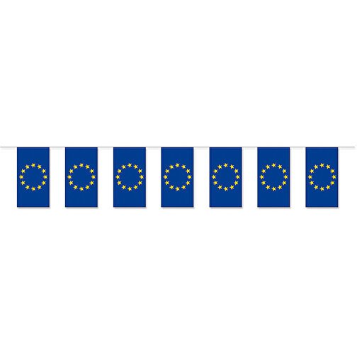 Papirflaggkjede med 'Europarådets' statsmerke påtrykt, Bilde 1