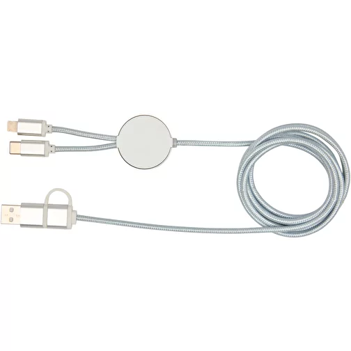 Câble 5 en 1 Alasia en aluminium et plastique recyclés de 150 cm pour la synchronisation des donn, Image 5