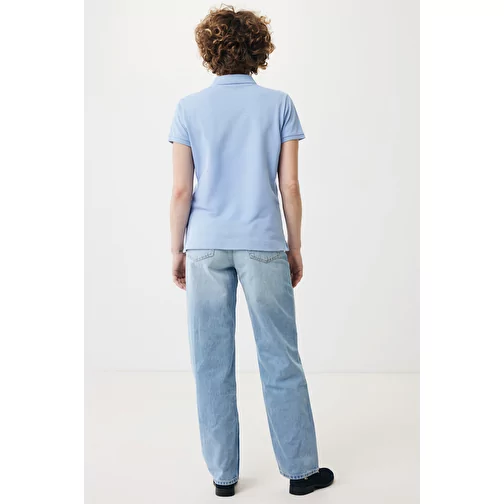 Iqoniq Yosemite Polo piqué pour femme en coton rec. bleu ciel, Image 6