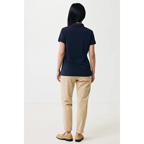 Iqoniq Yosemite Polo piqué femme en coton rec. bleu marine, Image 6