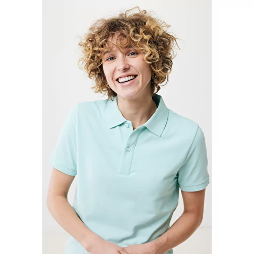 Polo piqué Iqoniq Yosemite en coton recyclé, crushed mint, Image 8