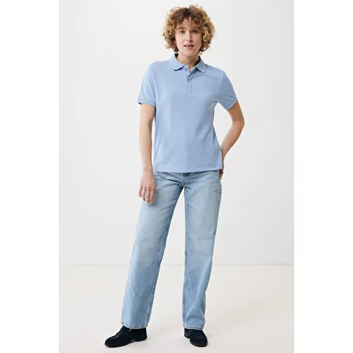 Polo piqué Iqoniq Yosemite en coton recyclé, sky blue, Image 11