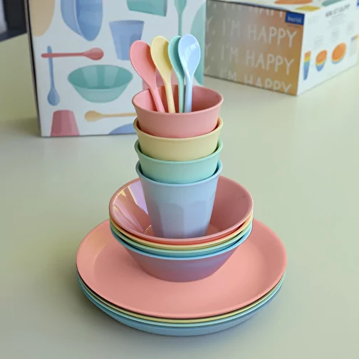 Zestaw naczyn NORA SET MACARONS 16 elementów, Obraz 2