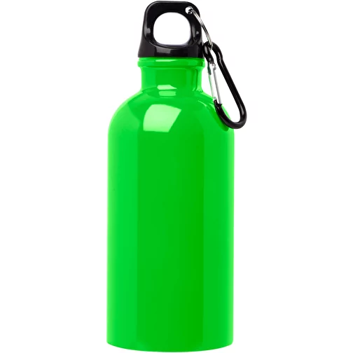 Gourde en acier inoxydable à simple paroi Oregon 400 ml certifiée RCS, avec mousqueton, Image 2