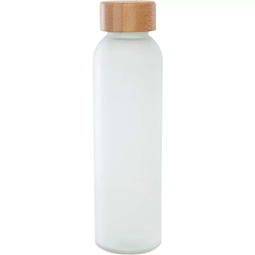 Bouteille Lume 500 ml en verre sodocalcique dépoli avec couvercle en bambou, Image 3