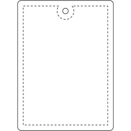 RFXT H-12 Pendentif rectangulaire léger en PVC réfléchissant - grande taille, Image 4