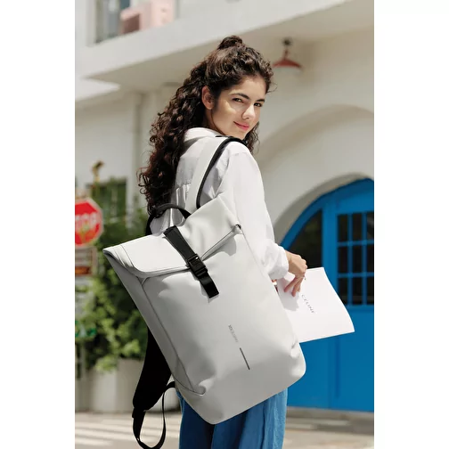 Urban sac à dos imperméable Flap-Top, blanc cassé, Image 5