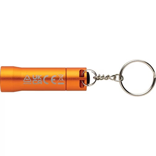 Lampe de poche porte-clés Flash en aluminium RCS rec., orange, Image 3